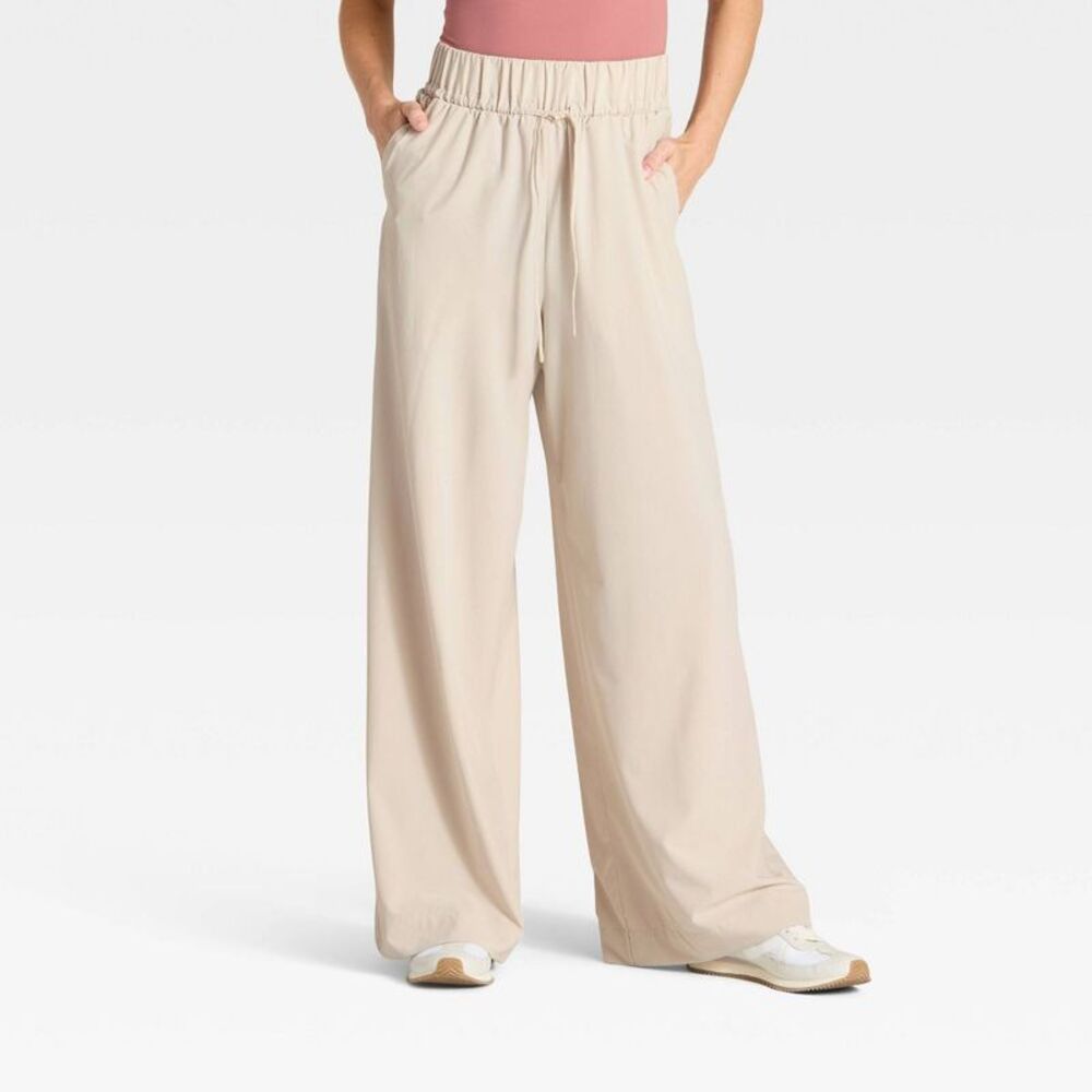 All In Motion - Women's Active Light High-Rise Wide Leg Pants - Al Beige